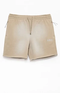 A.R.C. Active Khaki Cutoff Fleece Sweat Shorts