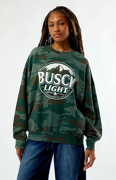 BUSCH LIGHT Camo Crew Neck Sweatshirt