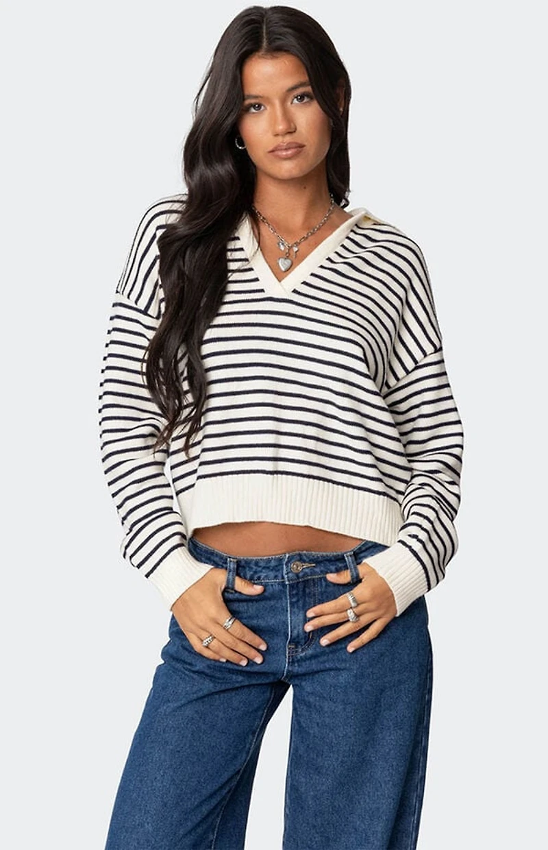 Edikted Copenhagen Oversized Striped Sweater