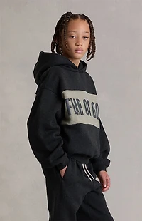 Fear of God ESSENTIALS Kids Paneled Cropped Relaxed Hoodie