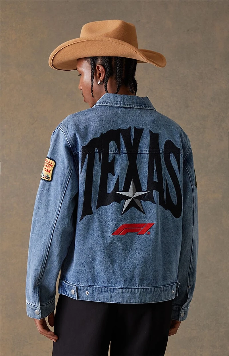 Formula 1 x Pacsun United States Grand Prix 2025 Austin Texas Denim Jacket