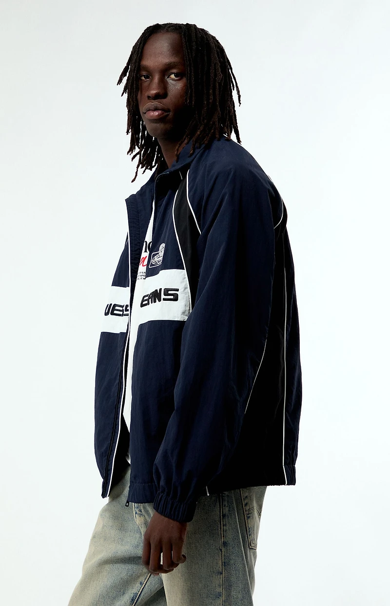 Guess Jeans Crinkly Nylon Track Jacket