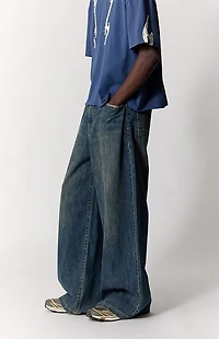 Pacsun Ryder Ultra Baggy Jeans Dark Blue