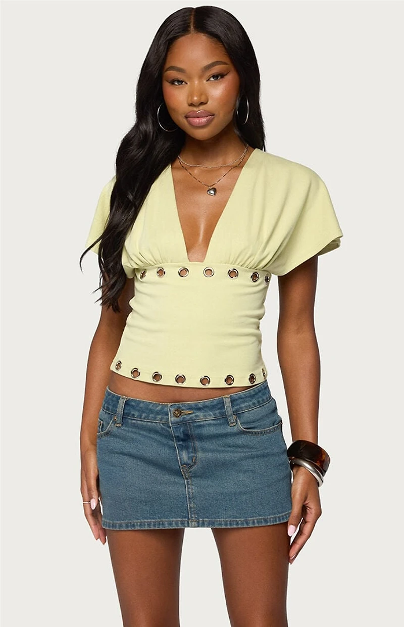 Edikted Isi Grommet Flutter Top