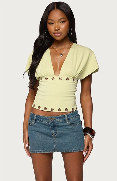 Edikted Isi Grommet Flutter Top