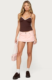 Edikted Sukie Denim Mini Skort