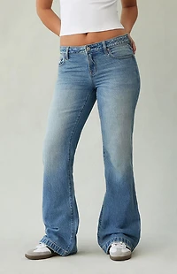 Pacsun Jade Low Rise Bootcut Jeans Light Blue Tint