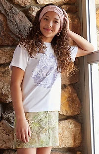 Pacsun Kids Camo E-Waist Mini Skirt