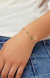 Ana Luisa Lani Heart Bracelet