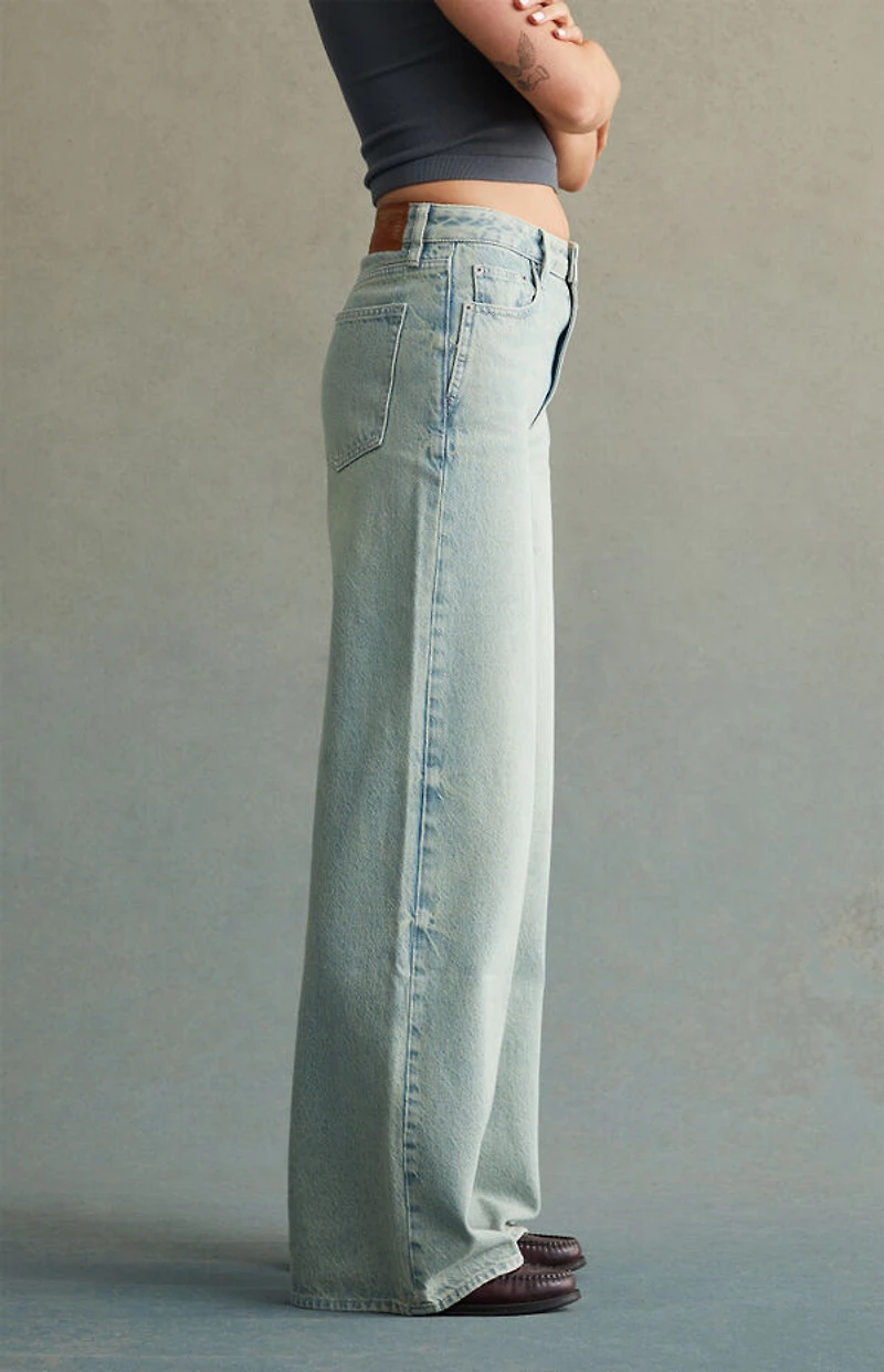 RARE DNM EDIT Light Indigo High Waisted Baggy Jeans
