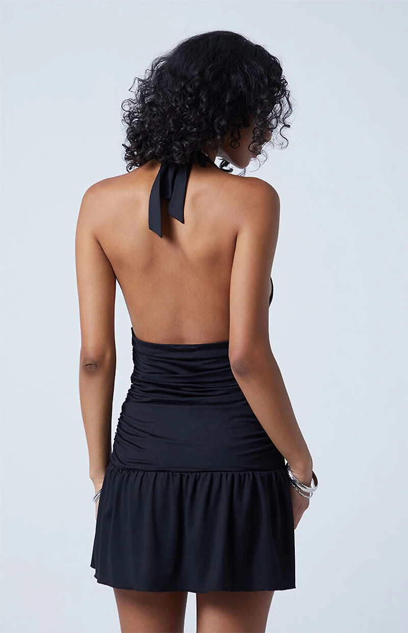 Third Charm Cori Knit Halter Mini Dress