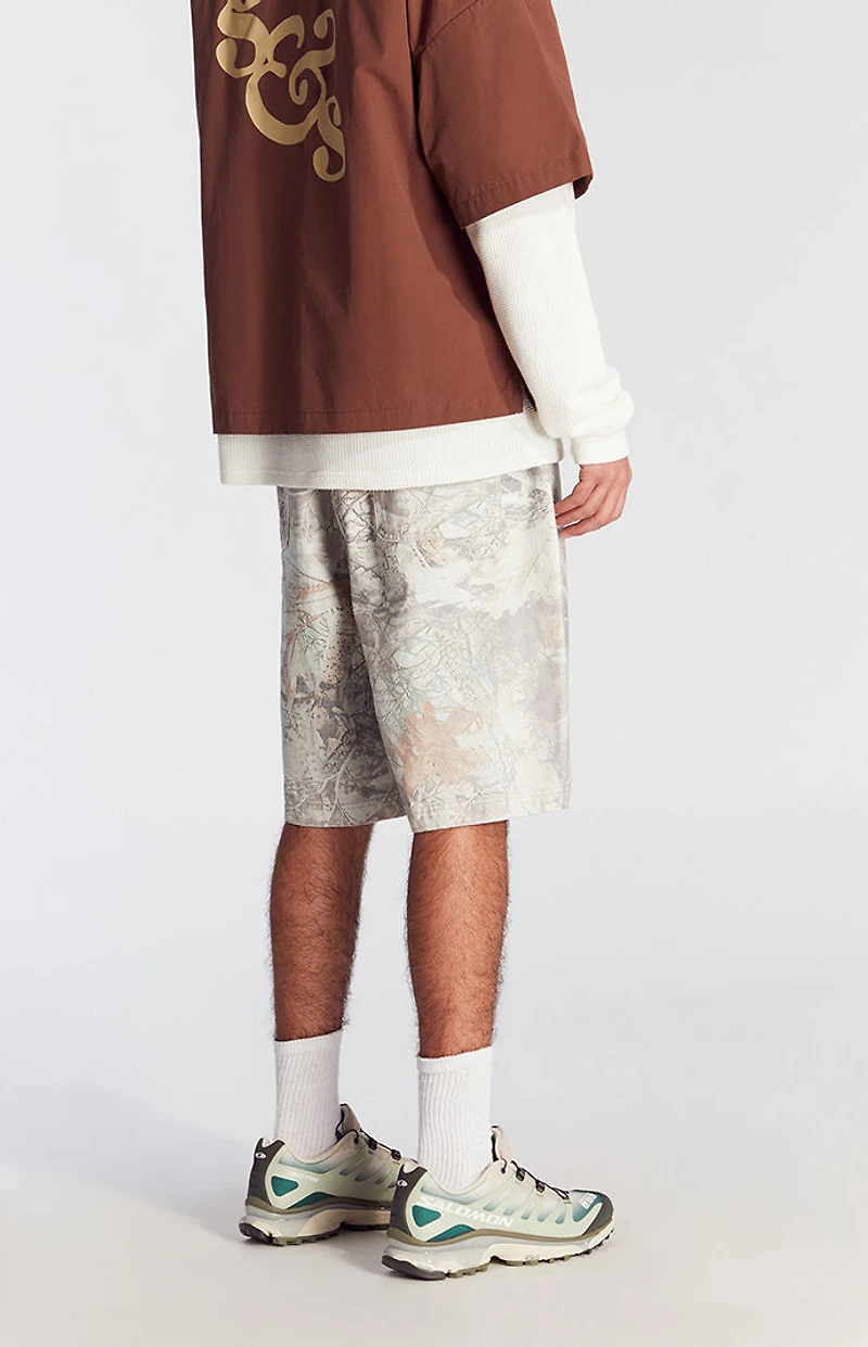 Pacsun Camo Extreme Baggy Denim Shorts