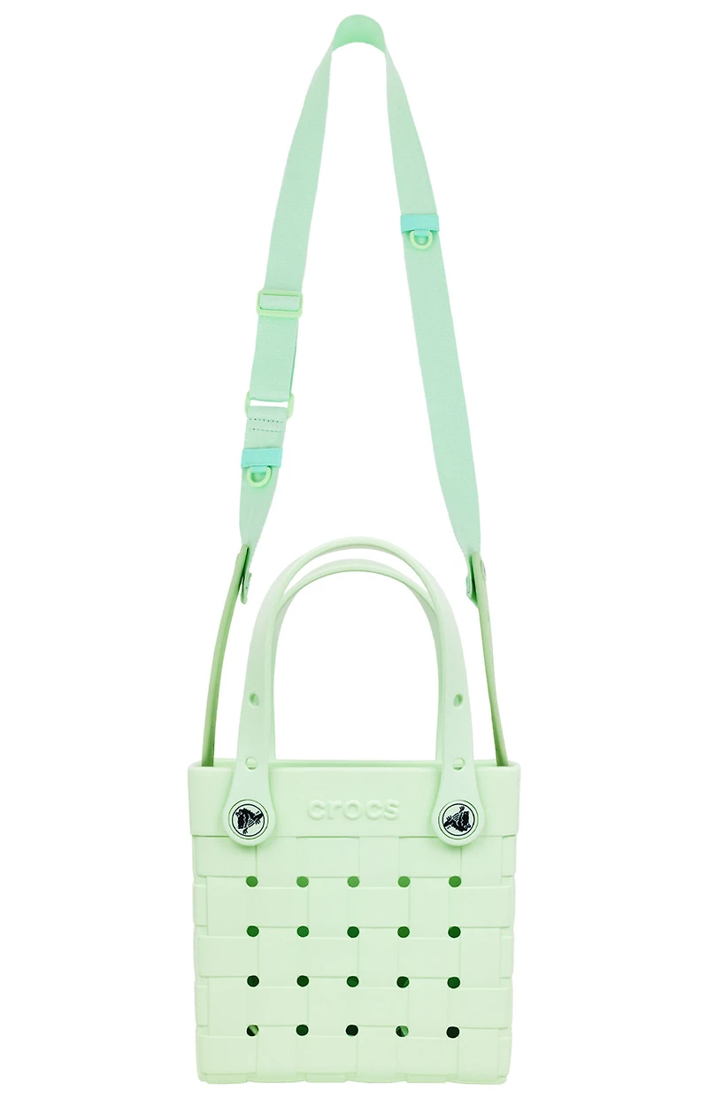 Crocs Mint Small Woven Crocssbody Tote Bag