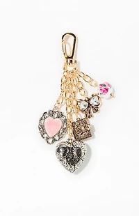 LA Hearts Gwen Mixed Metal Bag Charm Keychain