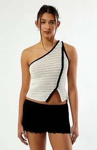 Your Favorite Colette One Shoulder Knit Top