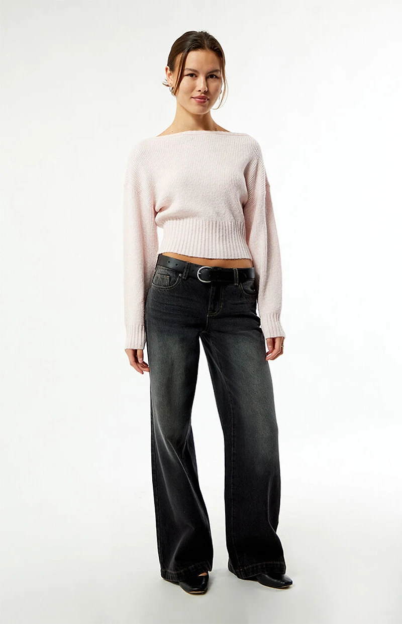 Your Favorite Cosette Ribbed Off-The-Shoulder Sweater