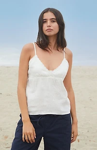 John Galt White Tiffany Tank Top