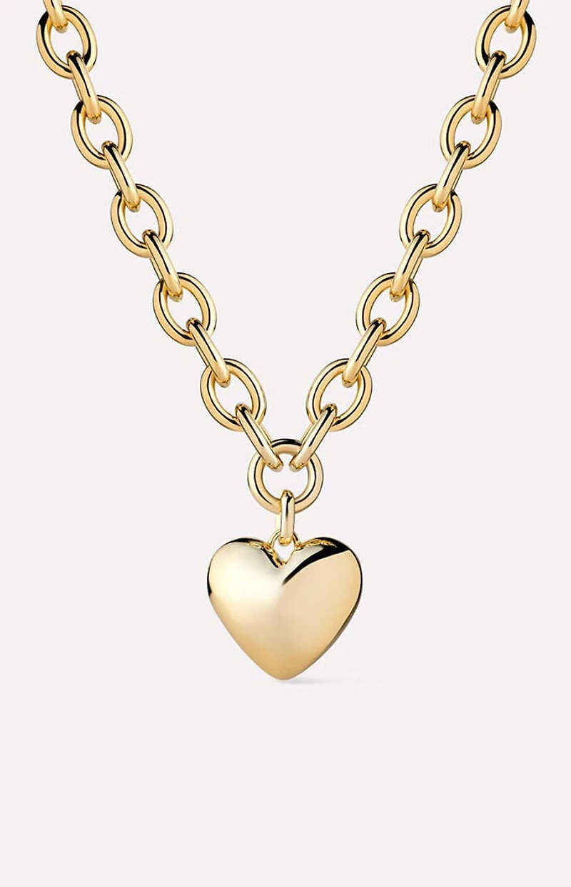 Ana Luisa Lev Bold Gold Heart Necklace
