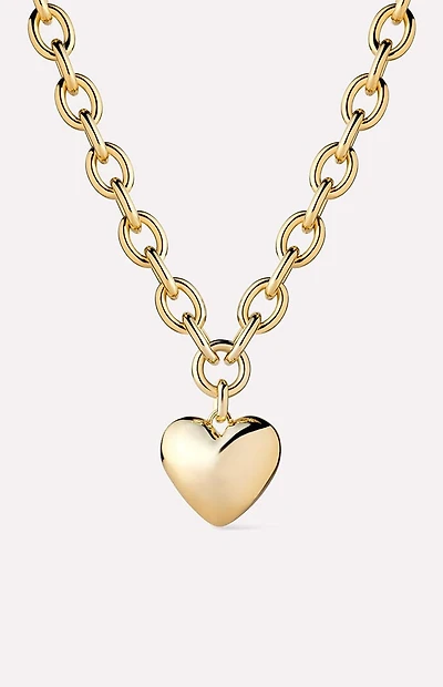 Ana Luisa Lev Bold Gold Heart Necklace