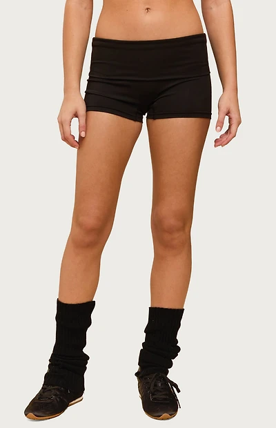 Edikted Soraia Foldover Biker Shorts