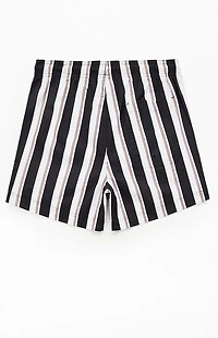 Pacsun Basket Dark Striped 4.5" Swim Trunks