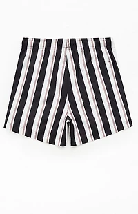 Pacsun Basket Dark Striped 4.5" Swim Trunks