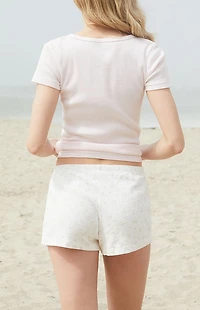 John Galt Bear & Bows Pointelle Emery Pajama Shorts