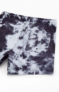 Pacsun Dark Abstract Eco AOP 5" Swim Trunks