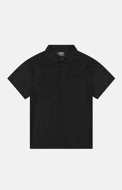 WeSC America Inc Black Mesh Camp Shirt