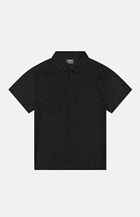 WeSC America Inc Black Mesh Camp Shirt