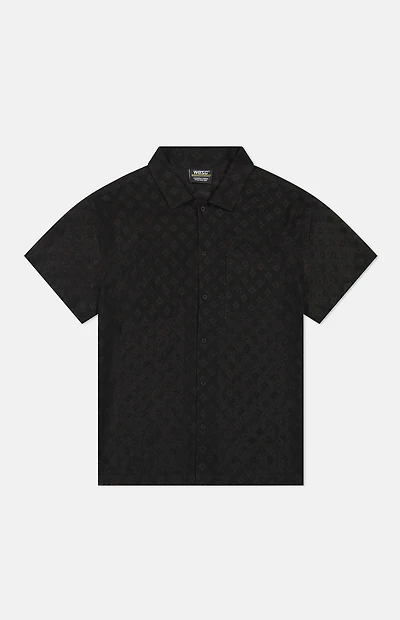 WeSC Black Mesh Camp Shirt