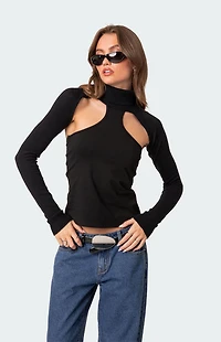 Edikted Turtle Neck Shrug Sweater