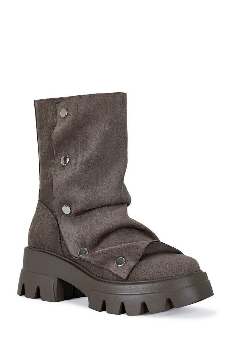 AZALEA WANG Women's Cocoa Bharti Booties