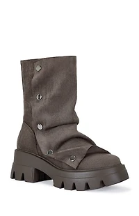 AZALEA WANG Women's Cocoa Bharti Booties