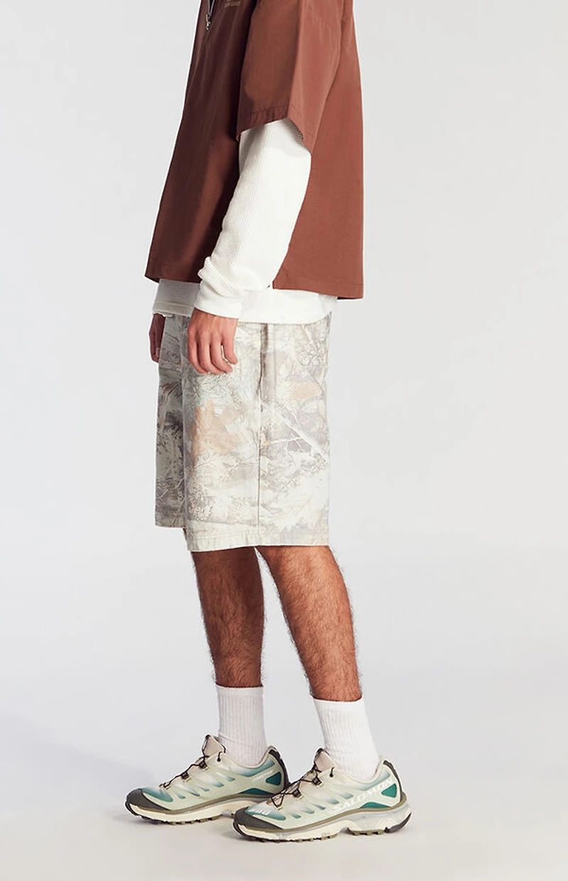 Pacsun Camo Extreme Baggy Denim Shorts