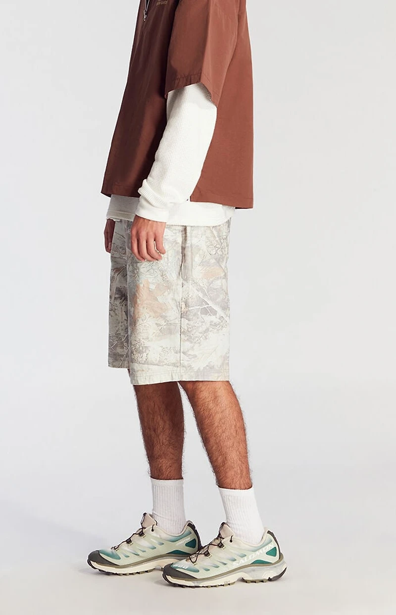 Pacsun Camo Extreme Baggy Denim Shorts