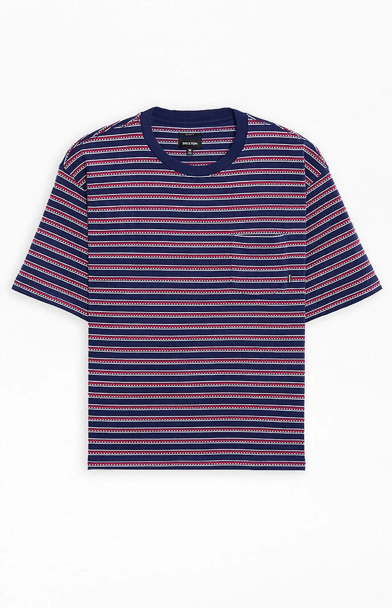 Brixton Poolside Striped Box Cropped T-Shirt