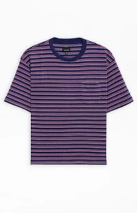 Brixton Poolside Striped Box Cropped T-Shirt