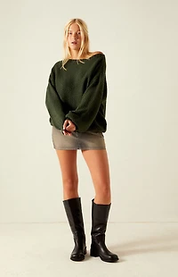 Your Favorite Wren Off-The-Shoulder Sweater