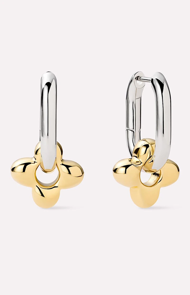 Ana Luisa Cassia Flower Hoop Earrings