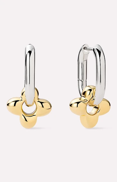 Ana Luisa Cassia Flower Hoop Earrings