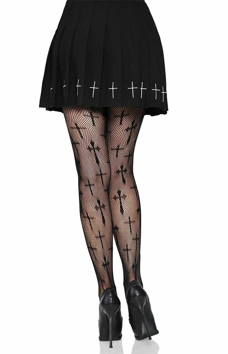 Leg Avenue Worship Me Net Tights