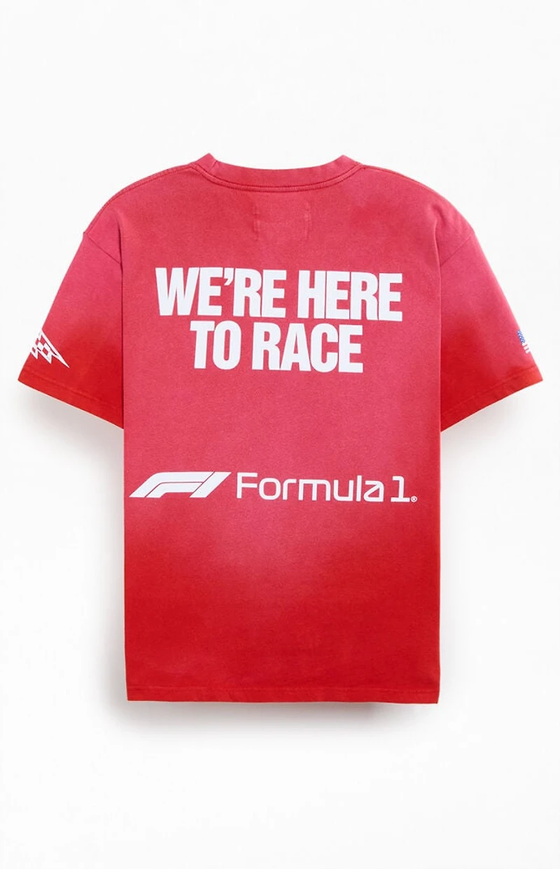 Formula 1 x Pacsun Las Vegas Red Here To Race T-Shirt
