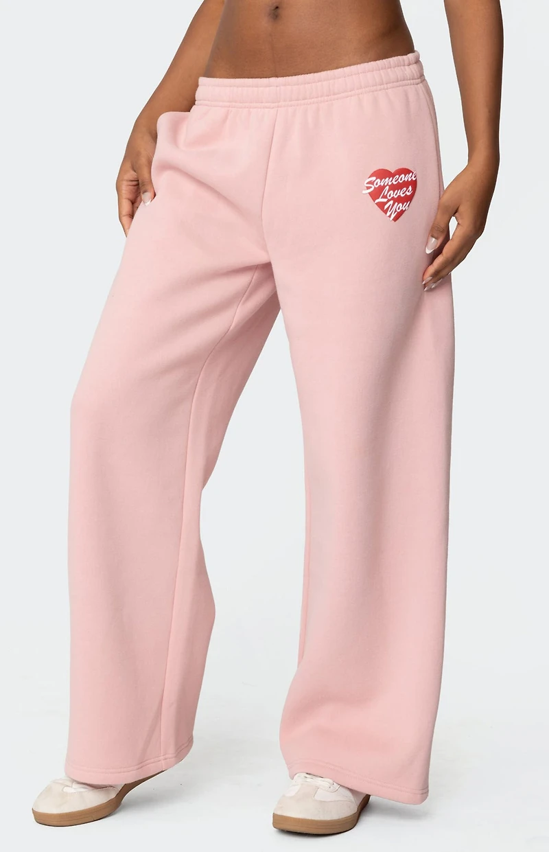 Edikted Someone Loves You Sweatpants