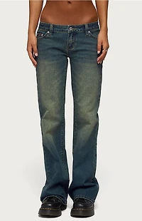 Edikted Moonie Low Rise Bootcut Jeans