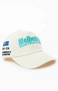 Formula 1 x PacSun Cream Melbourne Australia Southern Land Twill Snapback Hat