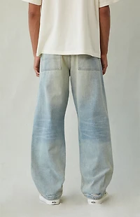 Pacsun Dylan Baggy Jeans Ripped Light Blue Tint