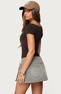 Edikted Becca Boat Neck Top