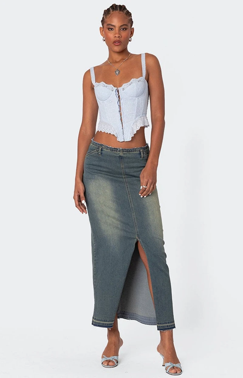 Edikted Asteria Eyelet Corset