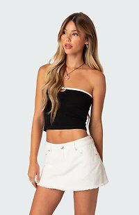 Edikted Colby Belted Tube Top